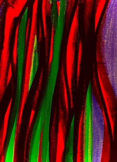 Drawing titled "Curtains of colors" by Greg Powell, Original Artwork, Marker