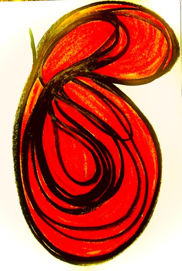 Drawing titled "Forms and colors 1" by Greg Powell, Original Artwork, Marker