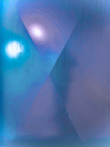 Arts numériques intitulée "Blue forms" par Greg Powell, Œuvre d'art originale, Travail numérique 2D