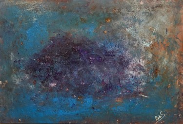Painting titled "DEEP SPACE" by Rick Smith, Original Artwork, Acrylic Mounted on Wood Stretcher frame