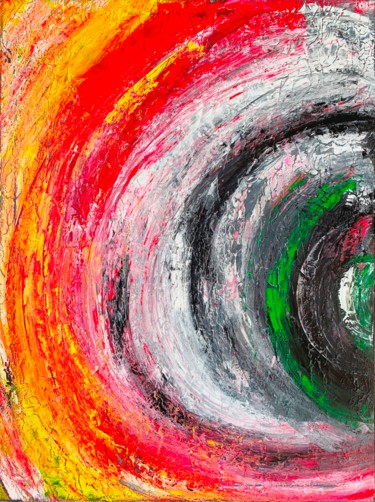 Painting titled "DANS LE VORTEX" by Rick Smith, Original Artwork, Acrylic