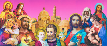 Colagens intitulada "The Pope's Nightmare" por Manuel Blond, Obras de arte originais