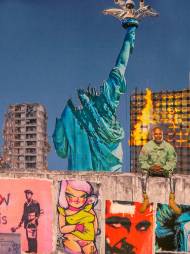 Collages titulada "USA - Snapshot in t…" por Manuel Blond, Obra de arte original, Collages