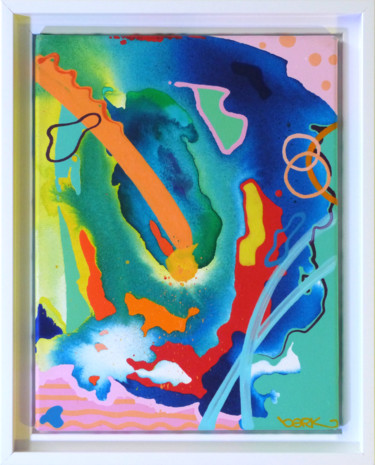 Painting titled "On ne s'ennuie pas…" by Bark, Original Artwork, Acrylic Mounted on Wood Stretcher frame