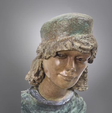Sculpture intitulée "la bohème" par Lussou, Œuvre d'art originale, Bronze