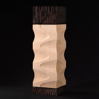 Skulptur mit dem Titel "SCINDAPSUS I" von Nils Orm, Original-Kunstwerk, Holz