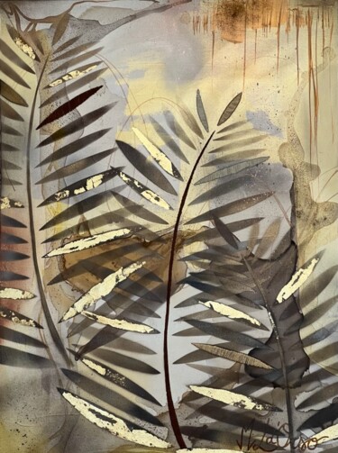Malarstwo zatytułowany „Sous bois” autorstwa Marie-Laure D'Orso, Oryginalna praca, Akryl Zamontowany na Drewniana rama noszy
