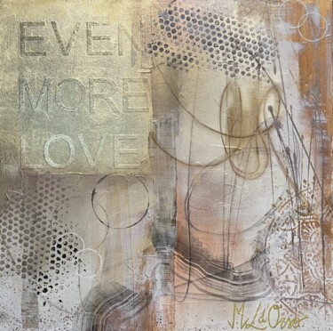 Картина под названием ""Messages" Even Mor…" - Marie-Laure D'Orso, Подлинное произведение искусства, Акрил Установлен на Дер…