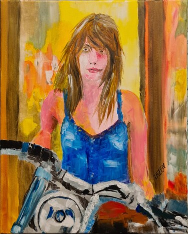 Peinture intitulée "04 - La femme à la…" par Zazen, Œuvre d'art originale, Acrylique