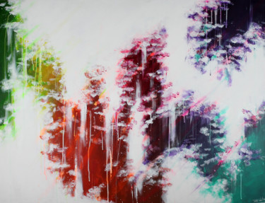 Peinture intitulée "Aurore Spectrale" par Tristan Wendlinger, Œuvre d'art originale, Acrylique