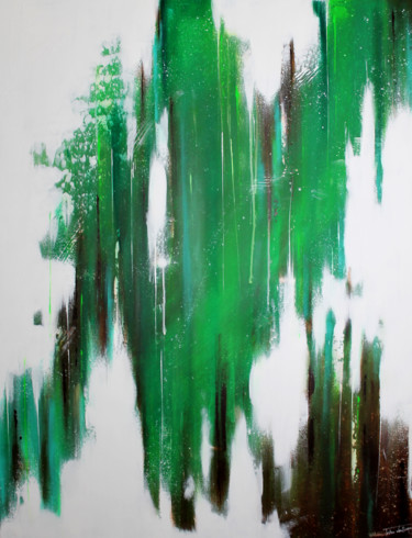 Pittura intitolato "Vert d'amphore" da Tristan Wendlinger, Opera d'arte originale, Acrilico