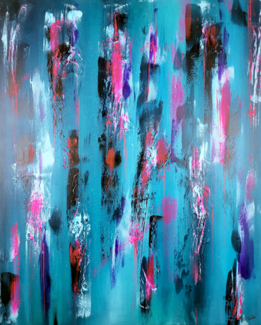 Картина под названием "Lac Rose" - Tristan Wendlinger, Подлинное произведение искусства, Акрил