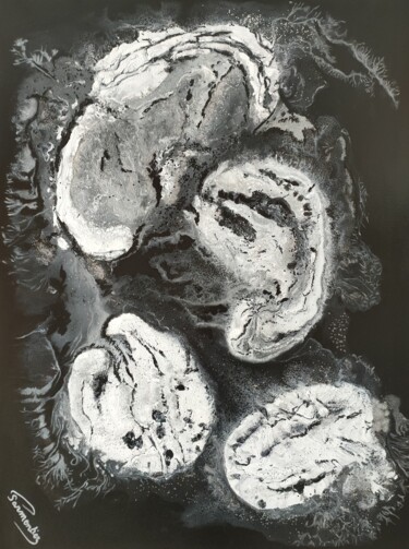 Pintura intitulada "ARTY N 3" por Brigitte Parmentier, Obras de arte originais, Acrílico Montado em Armação em madeira