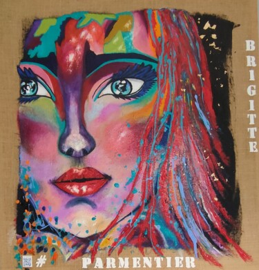"WEEKEND À IBIZA" başlıklı Tablo Brigitte Parmentier tarafından, Orijinal sanat, Akrilik Ahşap Sedye çerçevesi üzerine monte…
