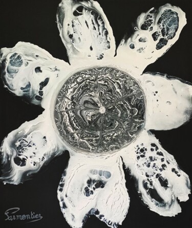 Pintura titulada "ADN FLORAL" por Brigitte Parmentier, Obra de arte original, Acrílico Montado en Bastidor de camilla de mad…