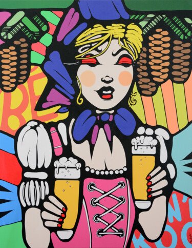 Birgit Kraft Peinture intitulée "Birgit Kraft" par Ewen Gur, Œuvre d'art originale, Acrylique