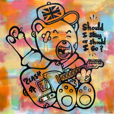 Should I stay or should I go? Schilderij getiteld "Should I stay or sh…" door Ewen Gur, Origineel Kunstwerk, Acryl
