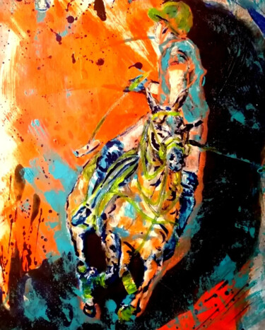 Pintura titulada "Tailshot" por Adélaïde Andreu Leferme, Obra de arte original, Acrílico Montado en Bastidor de camilla de m…