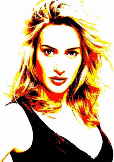 Digital Arts titled "KATE WINSLET - Limi…" by Arte Mundial, Original Artwork, Digital Painting