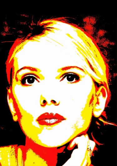 Digital Arts titled "SCARLET JOHANSSON -…" by Arte Mundial, Original Artwork, Digital Painting