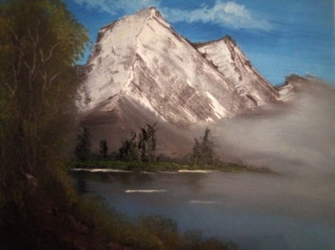 Peinture intitulée "Chemin de montagne" par Foxart, Œuvre d'art originale, Huile