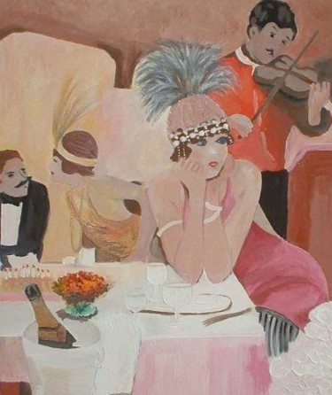 Peinture intitulée "Chez Raspoutine" par Conte, Œuvre d'art originale