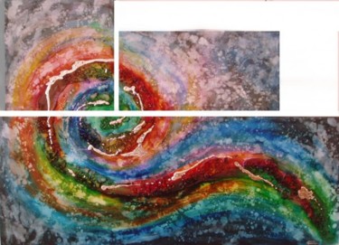 Pintura titulada "Espiral de colores" por Conxi Puig, Obra de arte original