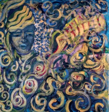 Peinture intitulée "La Chanteuse" par Cony Shesson, Œuvre d'art originale, Acrylique