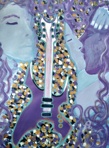 Картина под названием "virtual lovers" - Cony Shesson, Подлинное произведение искусства, Акрил