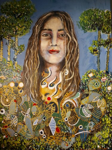 Peinture intitulée "Daniela" par Cony Shesson, Œuvre d'art originale, Acrylique