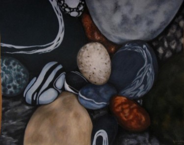 Pintura intitulada "Pebbles" por Fernanda Costa, Obras de arte originais