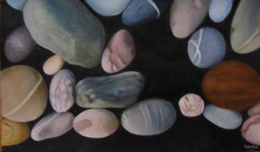 Pintura intitulada "Pebbles" por Fernanda Costa, Obras de arte originais