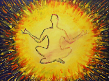 Painting titled "(POWER IN) Me: yin…" by Valerie Kraplia, Original Artwork, Oil