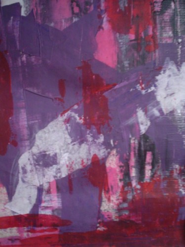 Painting titled "violet" by Monique Copolata, Original Artwork, Acrylic
