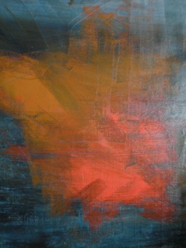 Peinture intitulée "alerte rouge" par Monique Copolata, Œuvre d'art originale, Acrylique
