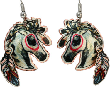 Ambacht getiteld "Horse with Dangle F…" door Jenn Webb, Origineel Kunstwerk, Juwelen