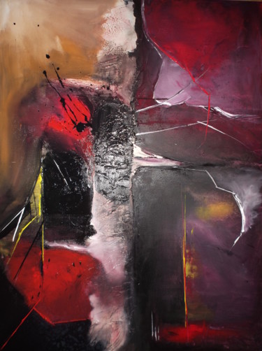 Malerei mit dem Titel "Dualité" von Coralie Giboz, Original-Kunstwerk, Acryl