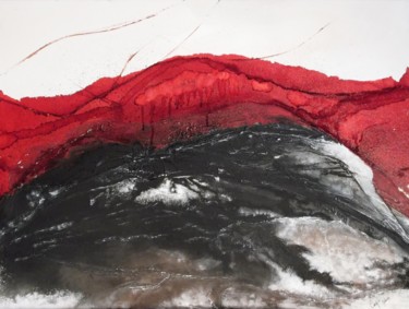Peinture intitulée "Affliction" par Coralie Giboz, Œuvre d'art originale, Acrylique
