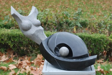 Sculpture intitulée "Délivrance" par Coralie Quincey, Œuvre d'art originale, Pierre