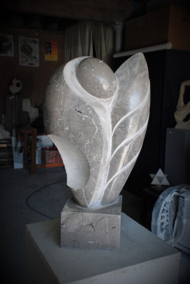 Sculpture titled "Germination" by Coralie Quincey, Original Artwork, Stone