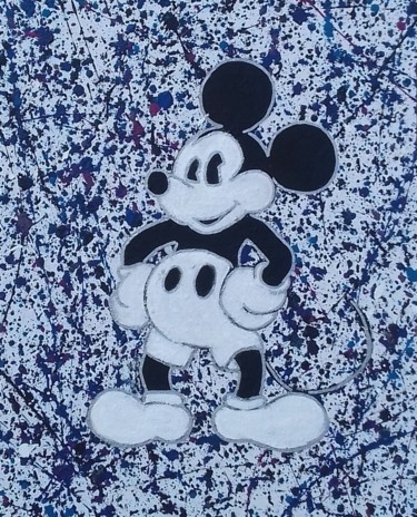 Pintura titulada "Mickey" por Coralie Lili, Obra de arte original, Acrílico