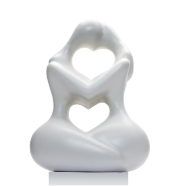 Sculpture intitulée "Femmes Amoureuses" par Corbello, Œuvre d'art originale, Béton cellulaire