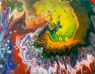 "Colour Universe" başlıklı Tablo Cordula Sachse-Seeboth (Cœur Solaire) tarafından, Orijinal sanat, Akrilik
