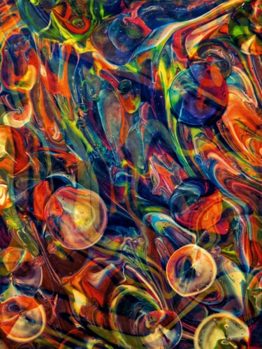 Pintura intitulada "Bubble" por Corey Ribotsky, Obras de arte originais, Acrílico