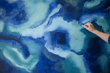 Картина под названием "Sky" - Corey S Ribotsky, Подлинное произведение искусства, Акрил
