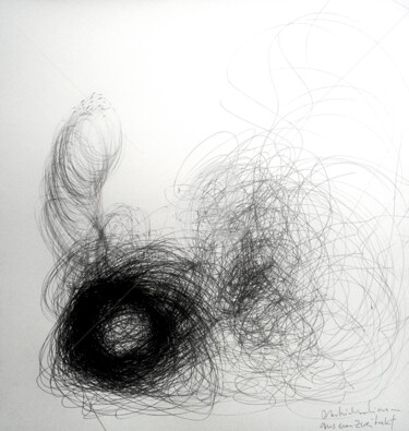 Drawing titled "zeichnung-zweitakt" by Cori  Schubert, Original Artwork