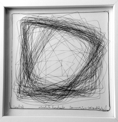 Disegno intitolato "drawing-oneline" da Cori  Schubert, Opera d'arte originale, Inchiostro