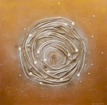 Pintura intitulada "La Rose des sables" por Corinne Mure-Ravaud, Obras de arte originais, Acrílico