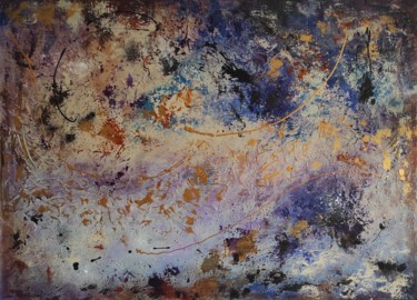 Malerei mit dem Titel "Fantastic purple" von Corinne Mure-Ravaud, Original-Kunstwerk, Acryl