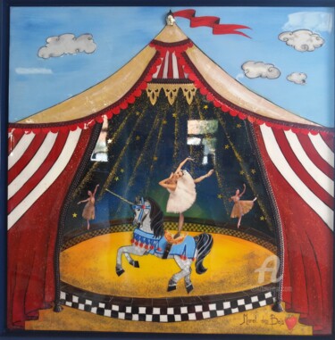 Peinture intitulée "Cirque" par Marat Des Bois, Œuvre d'art originale, Acrylique